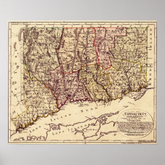 ConnecticutPanoramic MapConnecticut 2 Poster