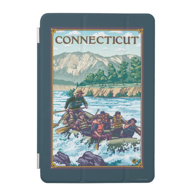 ConnecticutRiver Rafting Scene iPad Mini Cover (Front)