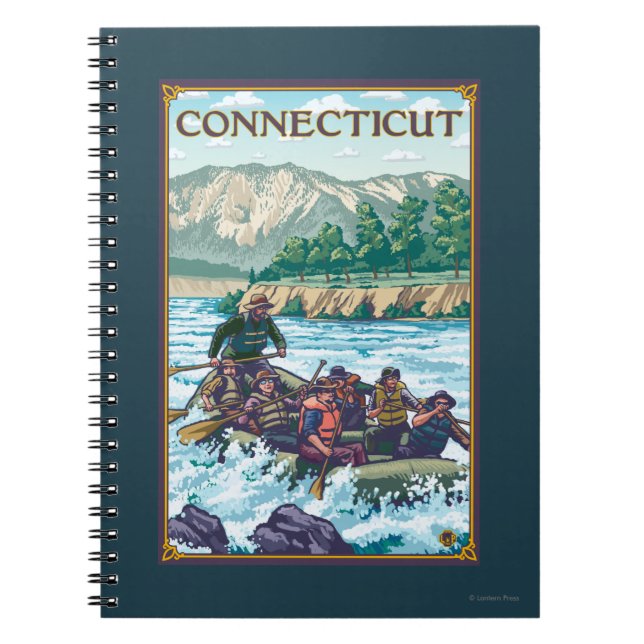 ConnecticutRiver Rafting Scene Notebook (Front)