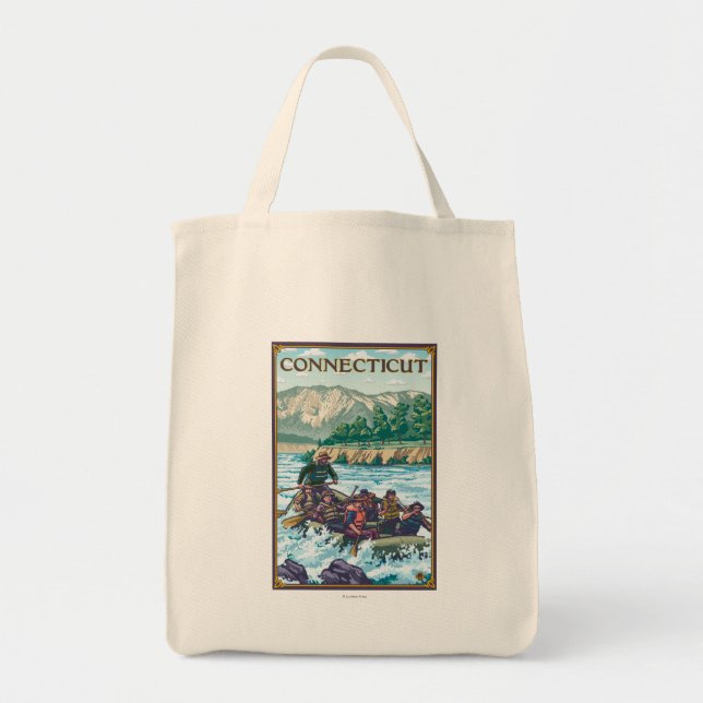 ConnecticutRiver Rafting Scene Tote Bag (Front)