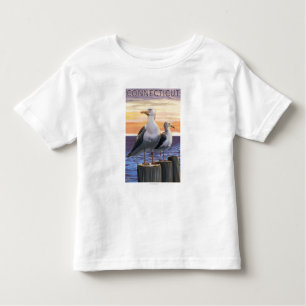 ConnecticutSea Gulls Scene Toddler T-shirt
