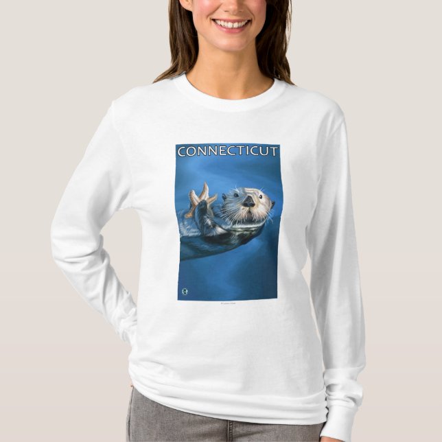 ConnecticutSea Otter Scene T-Shirt (Front)