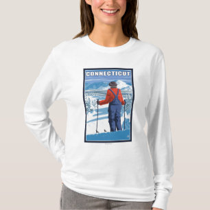 ConnecticutSkier Admiring View T-Shirt