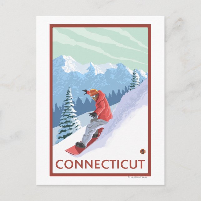 ConnecticutSnowboarder Scene Postcard (Front)