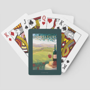 ConnecticutWine Country Scene Poker Cards