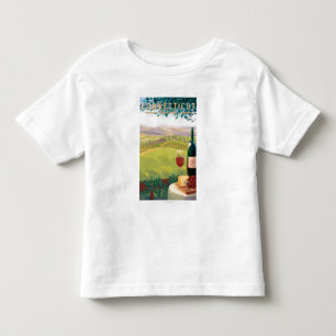 ConnecticutWine Country Scene Toddler T-shirt