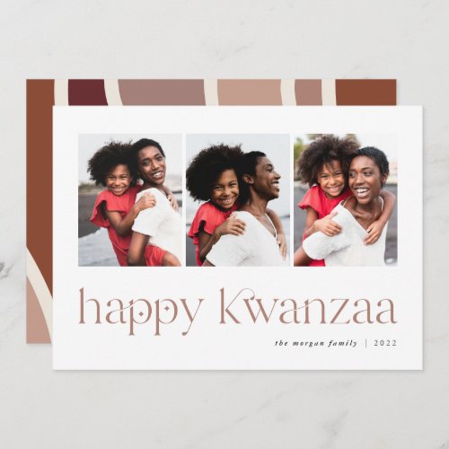 Connection  3 Photo Kwanzaa Holiday Card