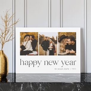 Connection 3 Photo New Year Holiday Card