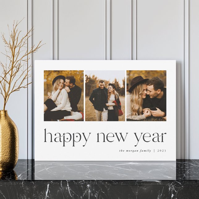 Connection | 3 Photo New Year Holiday Card (Creator Uploaded)