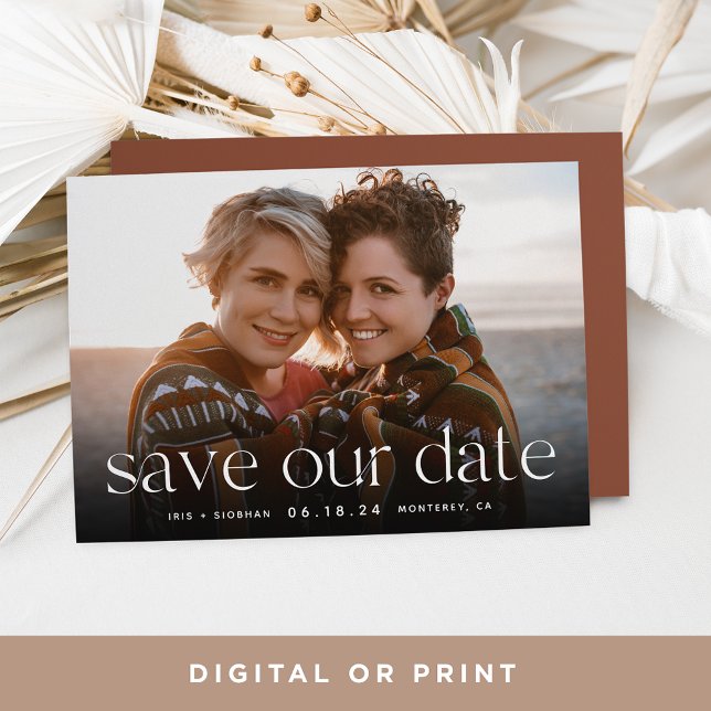 Connection | Horizontal Photo Save The Date (Creator Uploaded)