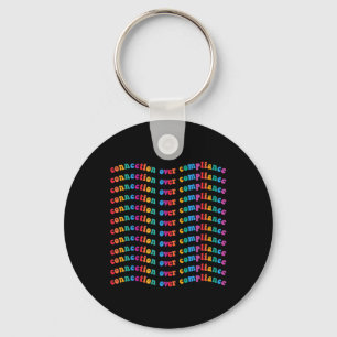 Connection Over Compliance Autism Awareness Mental Keychain