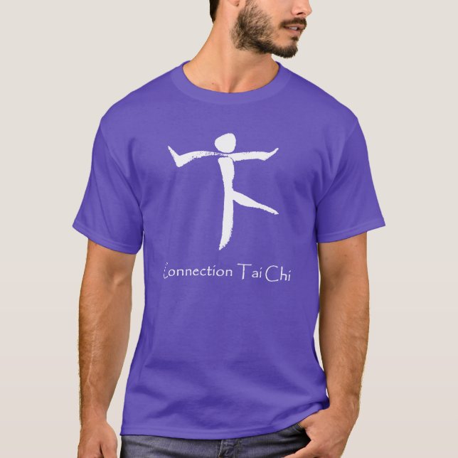 Connection Tai Chi men's white logo  T-Shirt (Front)