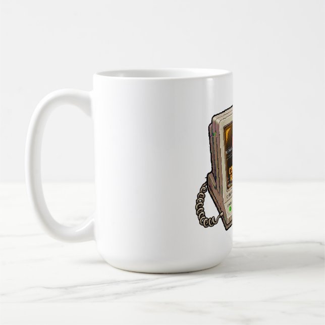 Connection To Reality Lost Retro Internet Humor De Coffee Mug (Left)