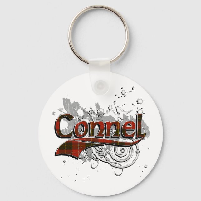 Connel Tartan Grunge Keychain (Front)