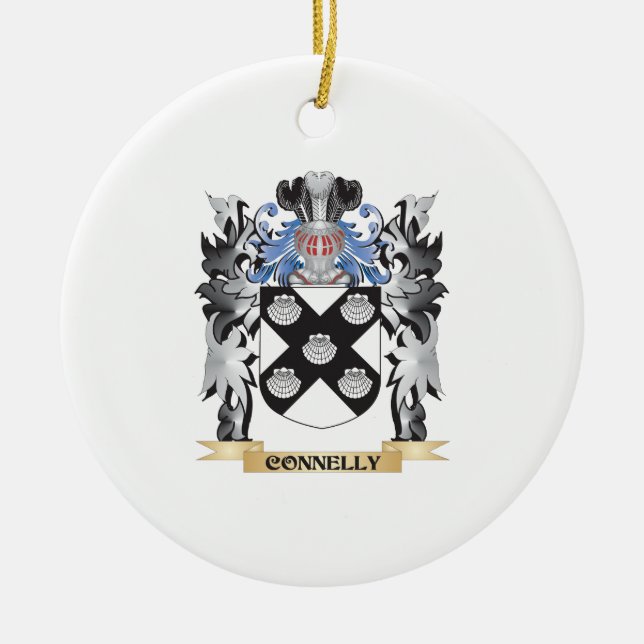 Connelly Coat of Arms - Family Crest Ceramic Ornament (Front)
