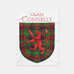 Connelly Hunting Tartan Scottish Plaid Fleece Blanket