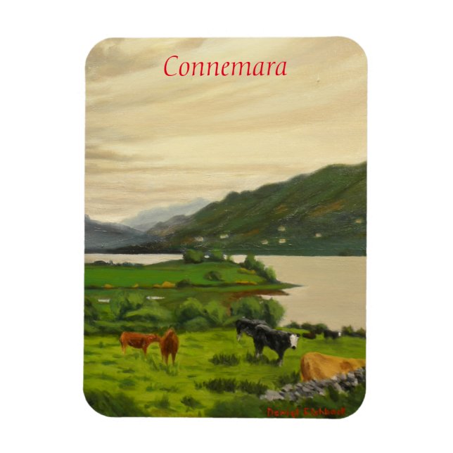 Connemara Ireland Scenic Cattle Farm with Horse Magnet (Vertical)