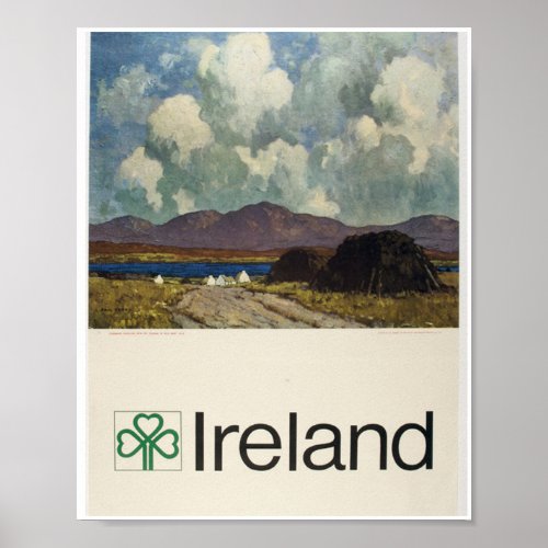 Connemara landscape Vintage Irish Tourist Board Poster