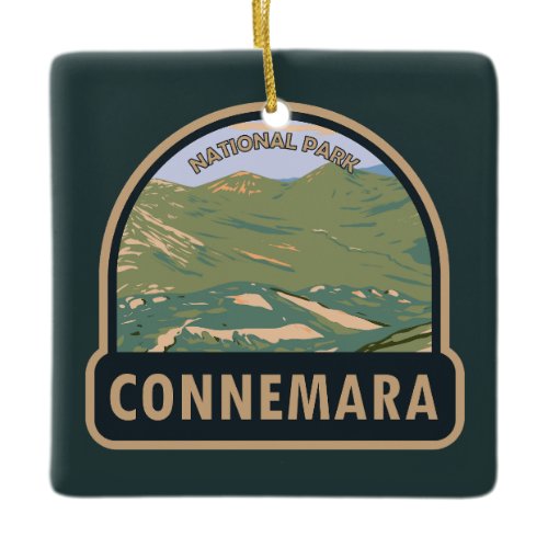 Connemara National Park Ireland Twelve Bens Travel Ceramic Ornament