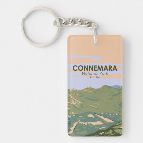 Connemara National Park Ireland Twelve Bens Travel Keychain