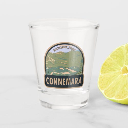 Connemara National Park Ireland Twelve Bens Travel Shot Glass