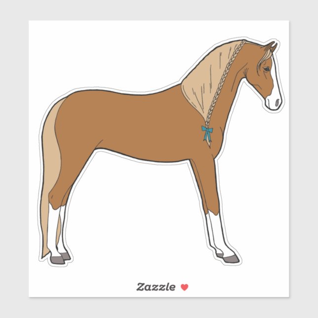 Connemara Pony - Chestnut Sticker (Sheet)