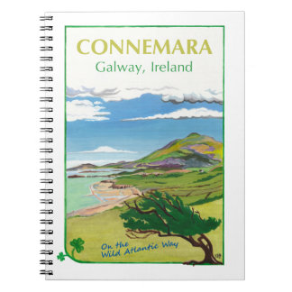 Connemara Travel Poster Design Notebook
