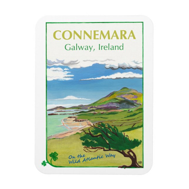 Connemara Travel Poster Fridge Magnet (Vertical)