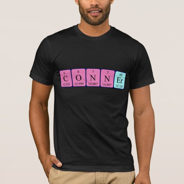 Conner periodic table name shirt (Front)