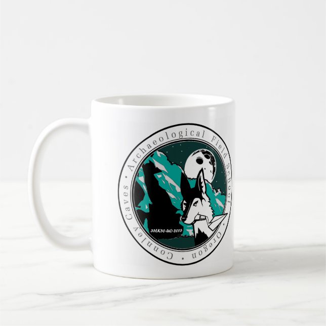 Connley Caves Archaeological Field School 2015 mug (Left)