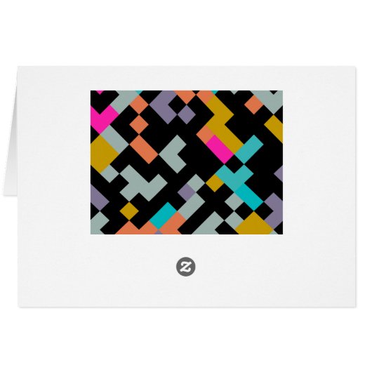 Connnected shapes abstract design (Back Horizontal)