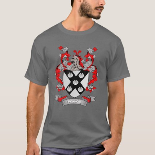 Connolly Coat Of Arms  Connolly Surname Family Cr T_Shirt