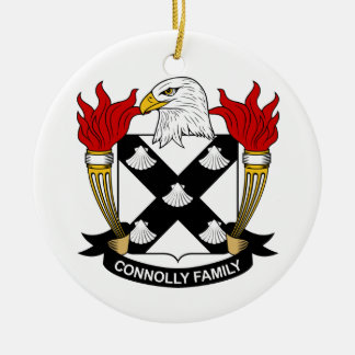 Connolly Family Crest Ceramic Ornament