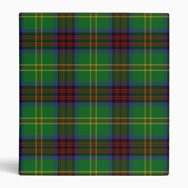 Connolly Hunting Tartan 3 Ring Binder (Front)