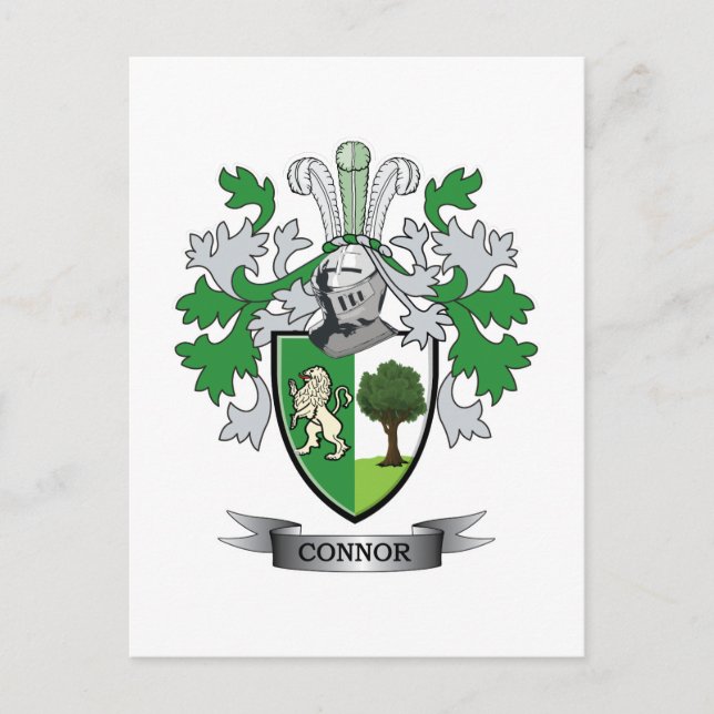 Connor Coat of Arms Postcard (Front)