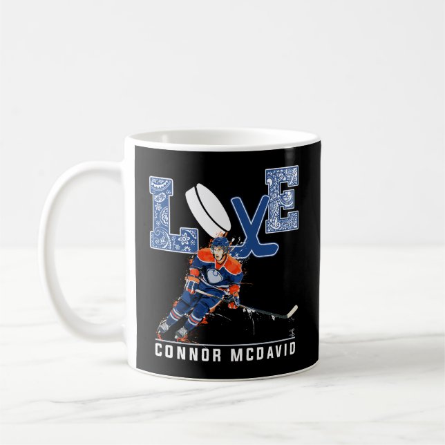 Connor Mcdavid Love My Player Apparel Coffee Mug (Left)
