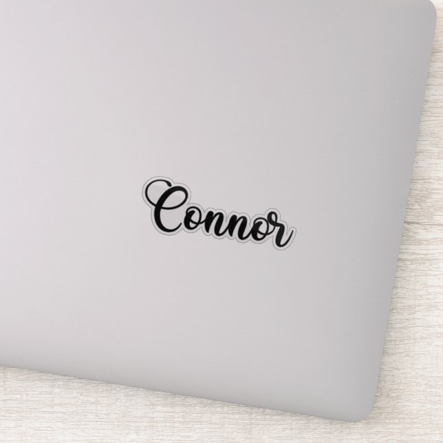 Connor Name - Handwritten Calligraphy Sticker (Detail)