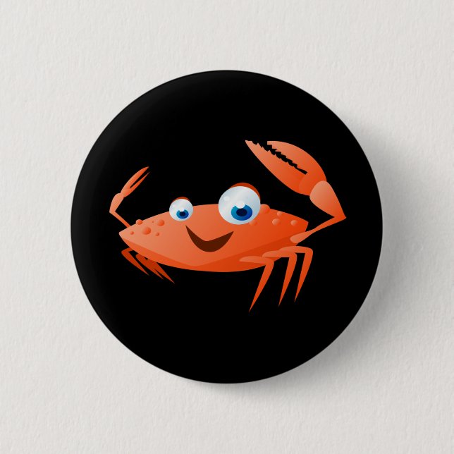 Connor The Crab Pinback Button (Front)