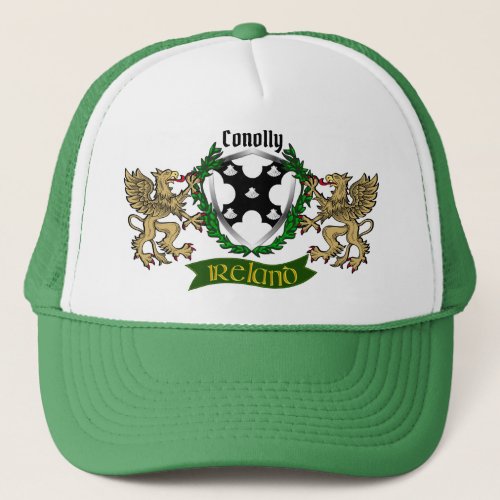 ConollyOConolly Irish Shield wGriffins Trucker Hat