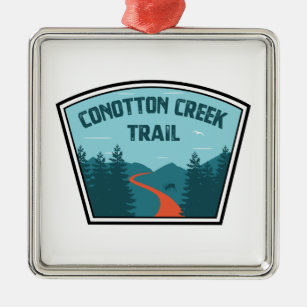 Conotton Creek Trail Metal Ornament