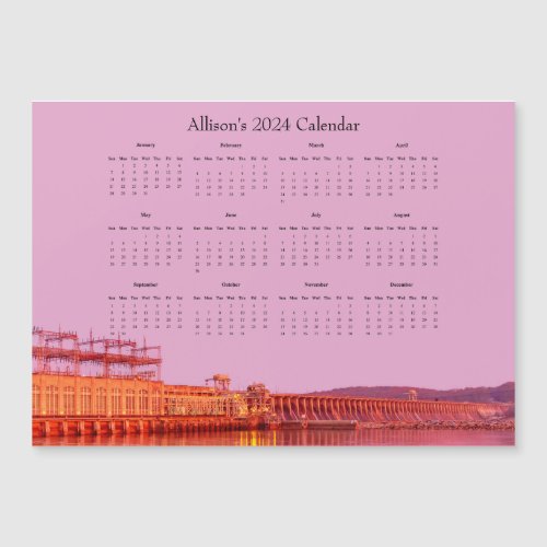 Conowingo Dam customizable 2024 calendar
