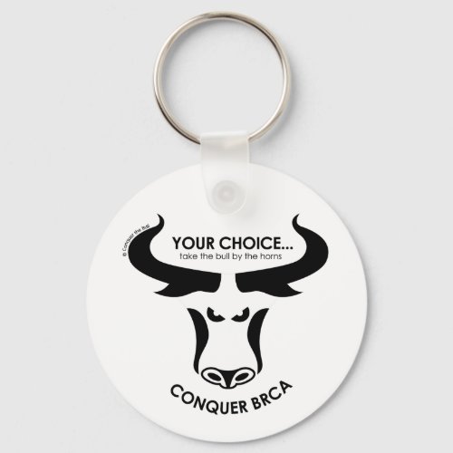 Conquer BRCA Previvor Key Chain