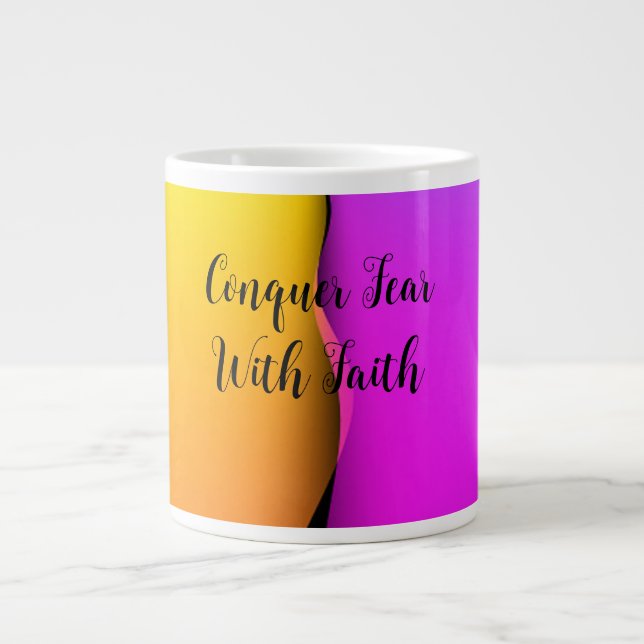 Conquer Fear With Faith Specialty Mug (Front)