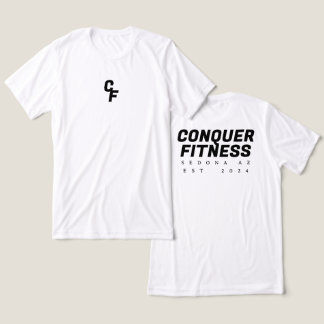 Conquer Fitness T-shirt black font Tri-Blend Shirt