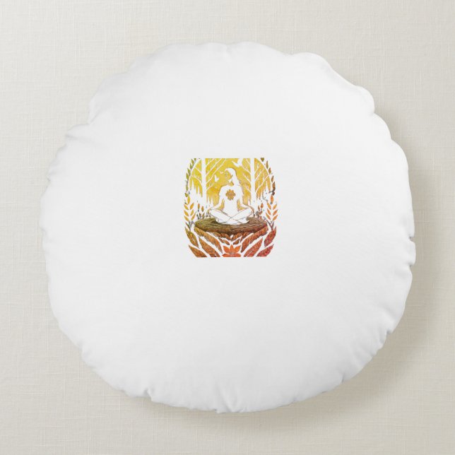 conquer from within.... round pillow (Front)