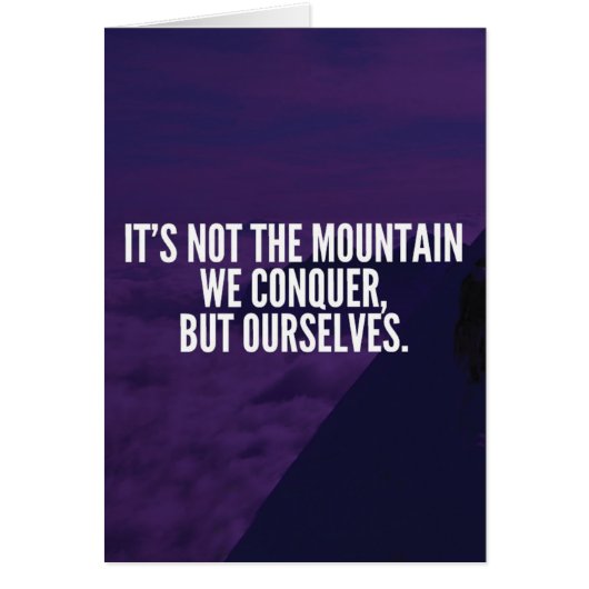 Conquer Mountain - Motivational (Front)