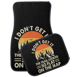 Conquer the Big Mountain Car Floor Mat