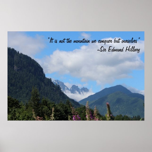 Conquer the Mountain Poster (Front)