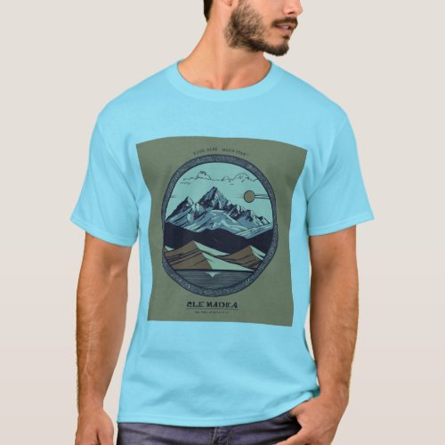 Conquer the Summit Everest Custom Mens T_Shirt