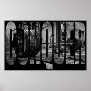CONQUER - Workout Motivational Poster
